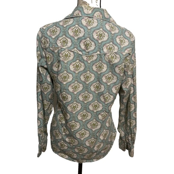 Walls Authentic Ranch Wear Women’s Western Shirt Medium Pearl Snap Cowgirl Ranch - Picture 5 of 8